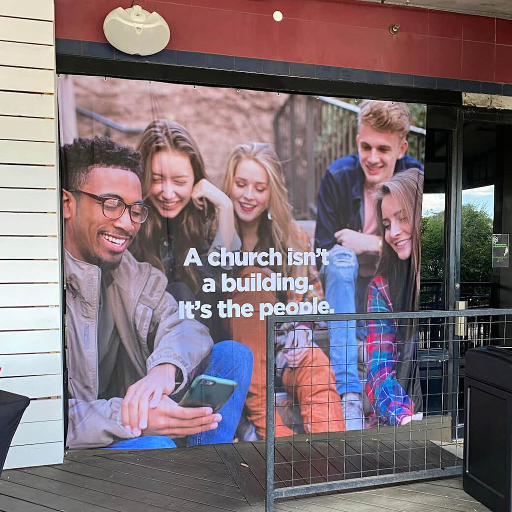 Custom Scuba Wall With Magnets for Portable Churches