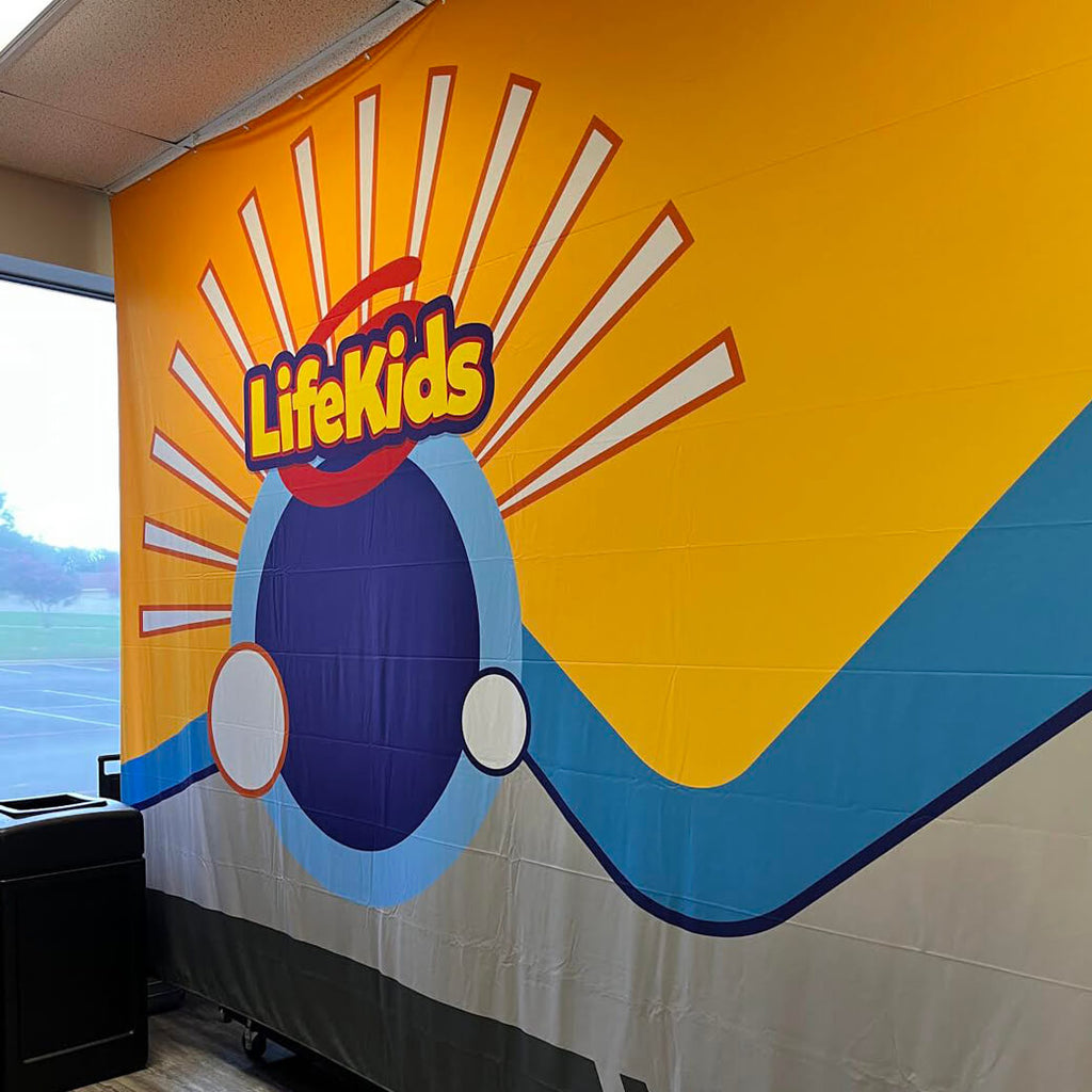 Custom Scuba Wall With Magnets for Portable Churches